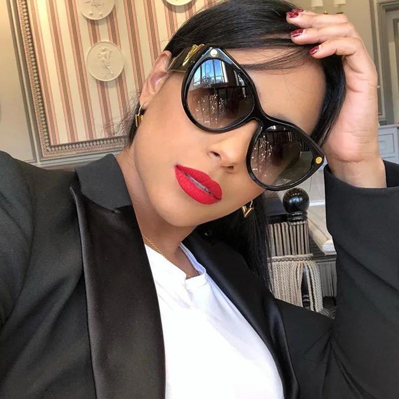 Винтажные Роскошные Солнцезащитные Очки Оверсайз Для Женщин Мужчин Классическая Мода Ретро Квадратные Леопардовые V-образная Оправа Солнцезащитные Очки Очки Защитные Очки