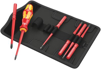Wera 05003475001 Kraftform Kompakt Инструмент Набор Тонкий Хвостовик Импортировано из Набора Электрика, 7 Предметов [Официально Япония]