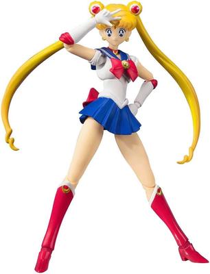 TAMASHII NATIONS Прекрасная Воительница Сейлор Мун Сейлор Мун Цвет 140 мм АБС ПВХ Окрашенная Подвижная Фигурка S.H.Figuarts -Анимационная Версия- Прибл.. &