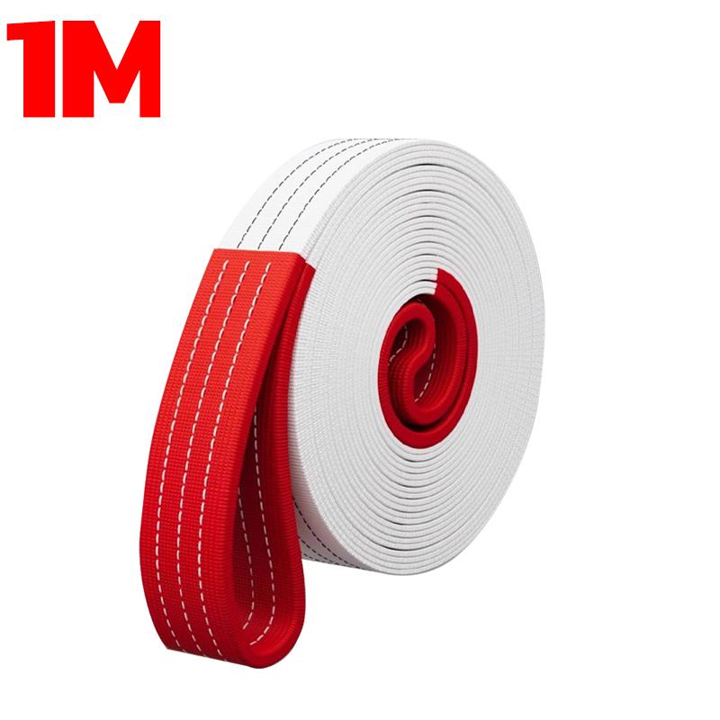 1/2M Crane Webbing Sling Industrial Lifting Strap Wear-Resistant Polypropylene Trailer Lifting Rope Enclosed Four-layer Braid