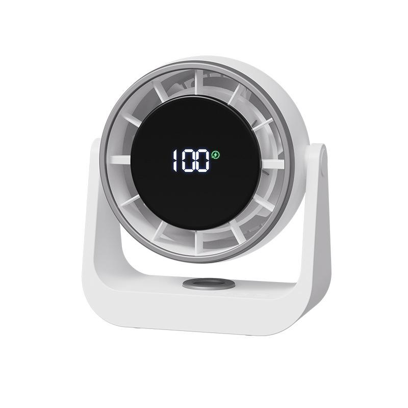 Rechargeable Wall-Mounted LED Fan for Dorm, Office, and Home