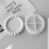 Bubble Lace Cup Pad Silicone Molds Diy Cement Nordic Plaster Coaster Round Tray Pottery Mould Home Decor Handicrafts Gift