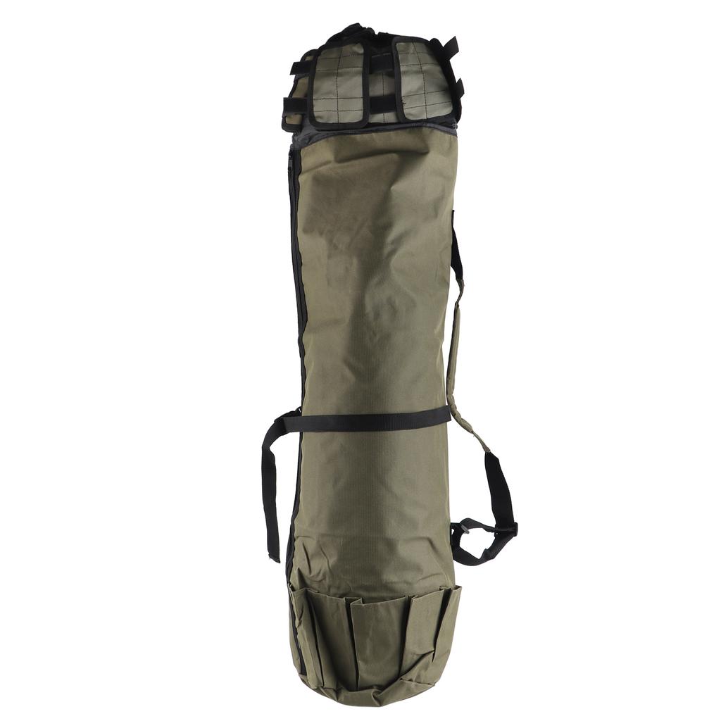 Outdoor Fishing Rod Pole Reel Lures Box Tackle Storage Bag Shoulder Strap (Black)