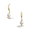 Elegant Baroque Pearl Earrings: French Light Luxury with Chinese Retro Style