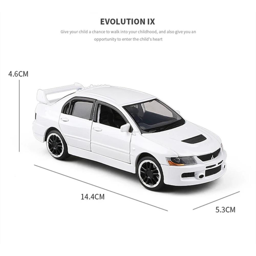 1/32 Mitsubishi Lancer Evolution IX 9 Сплавная Модель Машины Литая Симуляция Металлическая Игрушка Транспортные Средства Коллекция Моделей Автомобилей Детский Подарок