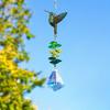 Crafts Crystal Animal Shape Wind Chimes Hanging Colorful Sun Catcher Rotating Exquisite Wind Spinner Outdoor