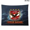 Custom Name Al Ahly SC Printed Tapestry – Wall Hanging for Bedrooms, Dorms, and Home Decor