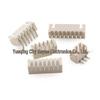 Beige XH2.54 High-Temp Resistant Right Angle Pin Header, 2.54mm Pitch, 2~20 Positions, Hot Wire Hole Compatible, Straight Pins
