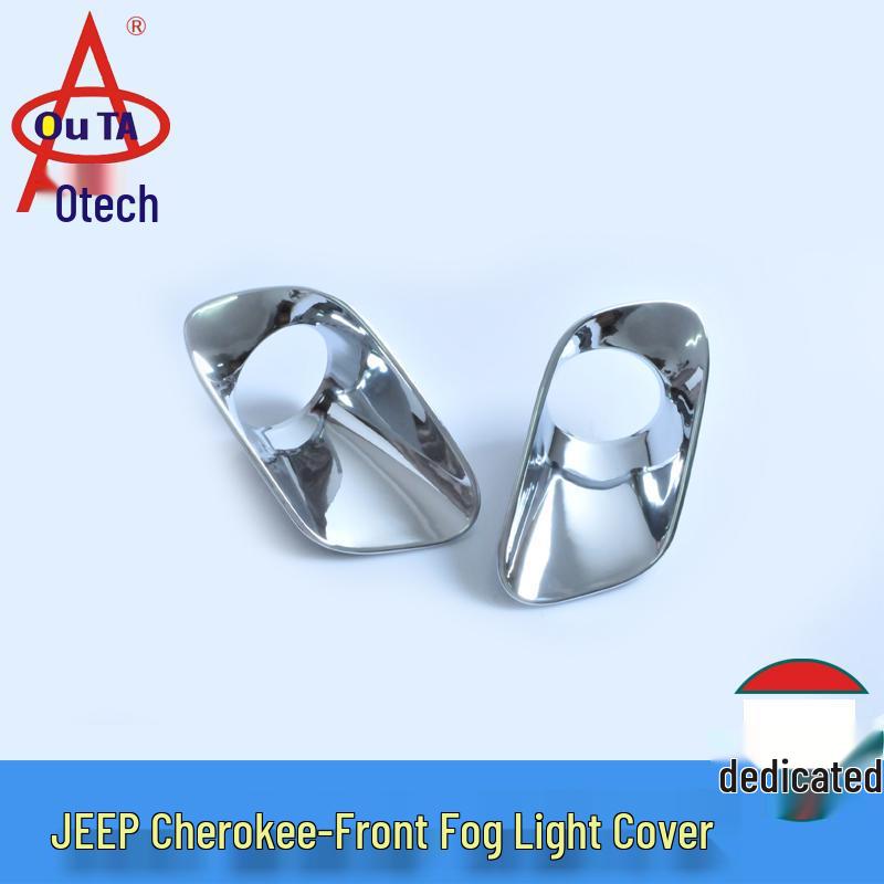 Outai Front Fog Light Cover & Lampshade for 2013-2016 Jeep Cherokee