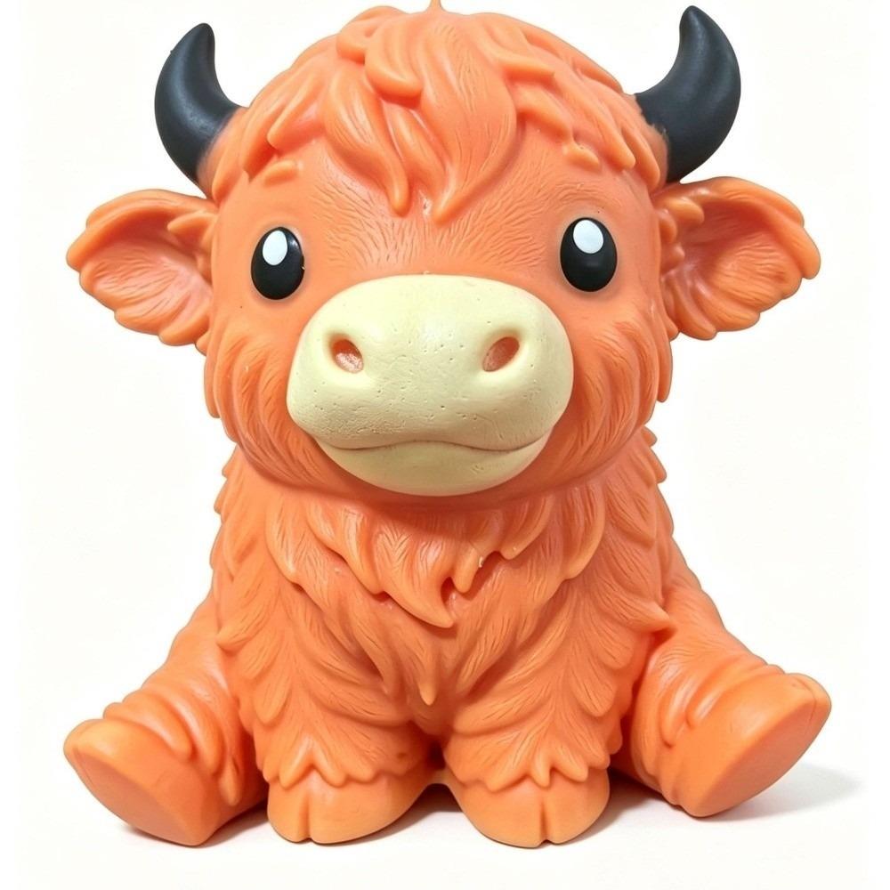 Squeeze Highland Cow Squishies Toy Slow Rebound Highland Cow Sensory Toy Kids Gifts
