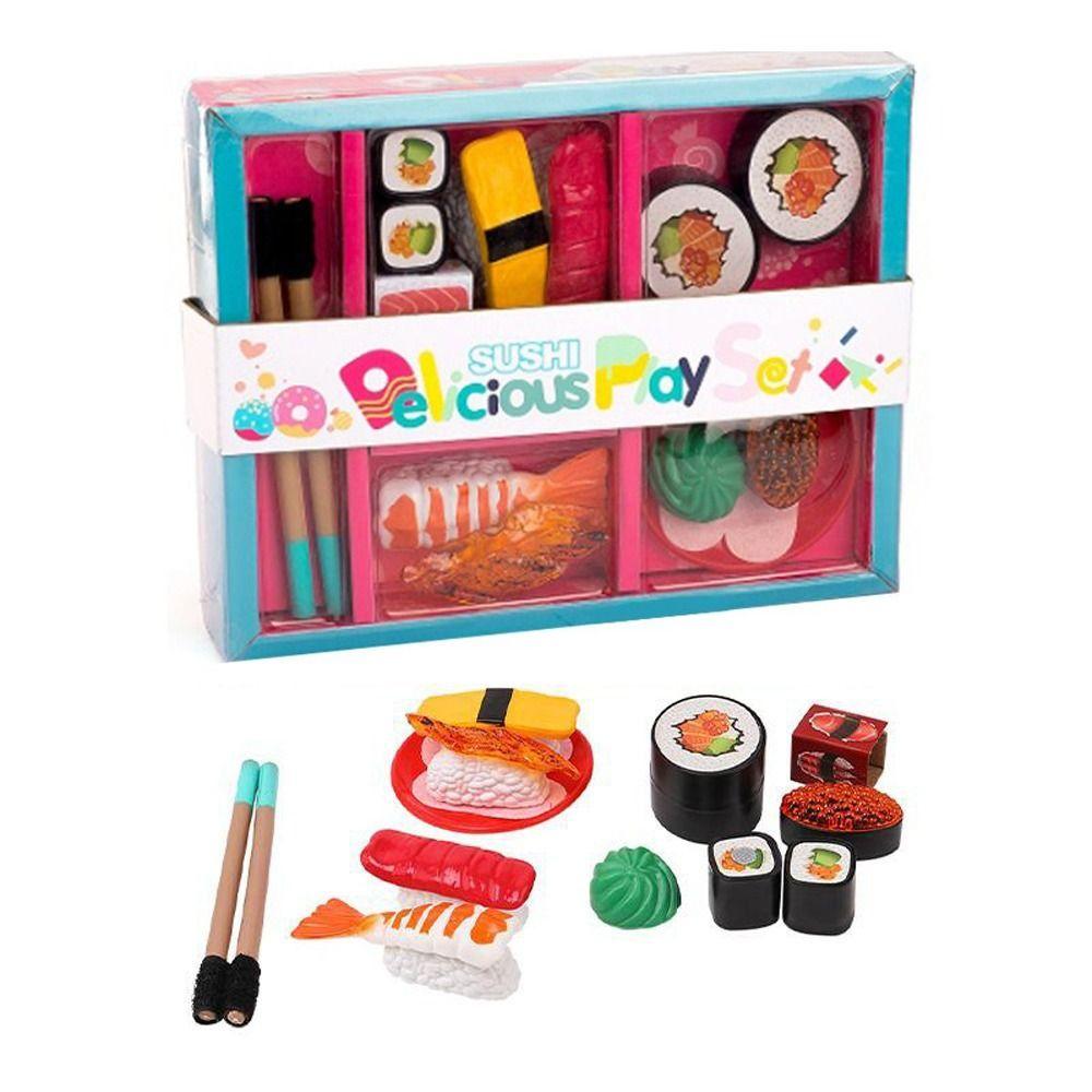 Pretend Play Role-Playing Gifts Cutlery Toys Kitchen Food Toys Mini Sushi Set Pretend Kitchen Toys
