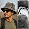 Camouflage Panama Hat Washed Cotton Sun Cap Vintage Fisherman Hat  Outdoor Travel