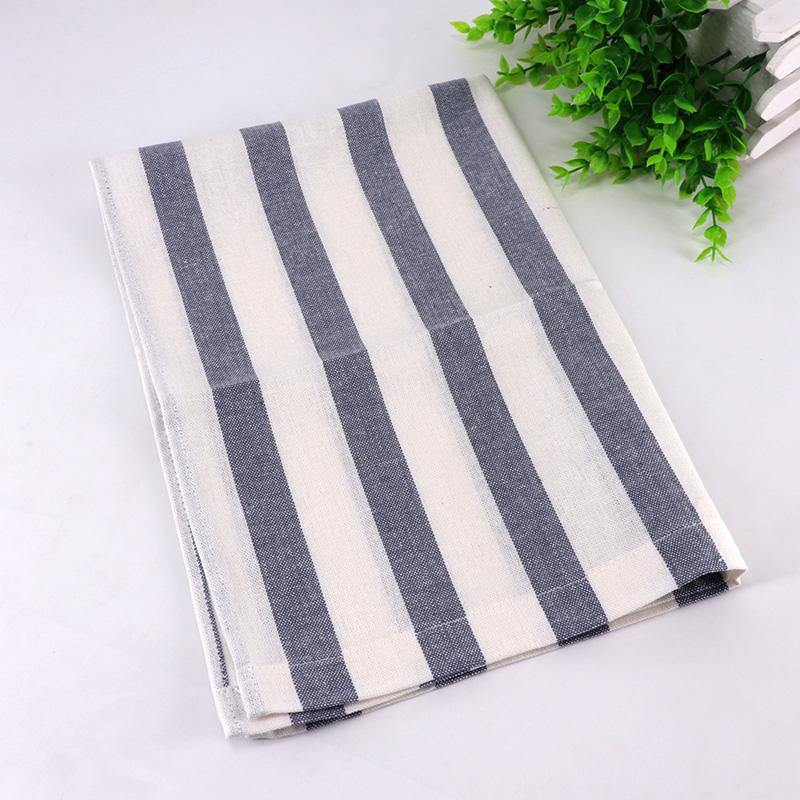 Customized Cotton Linen Recycled Restaurant Basic Table Cloth Stock Stripe Napkin