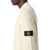 STONE ISLAND Однотонный свитер свободного кроя с круглым вырезом Мужской свитер Бежевый 8115537D5-V0099