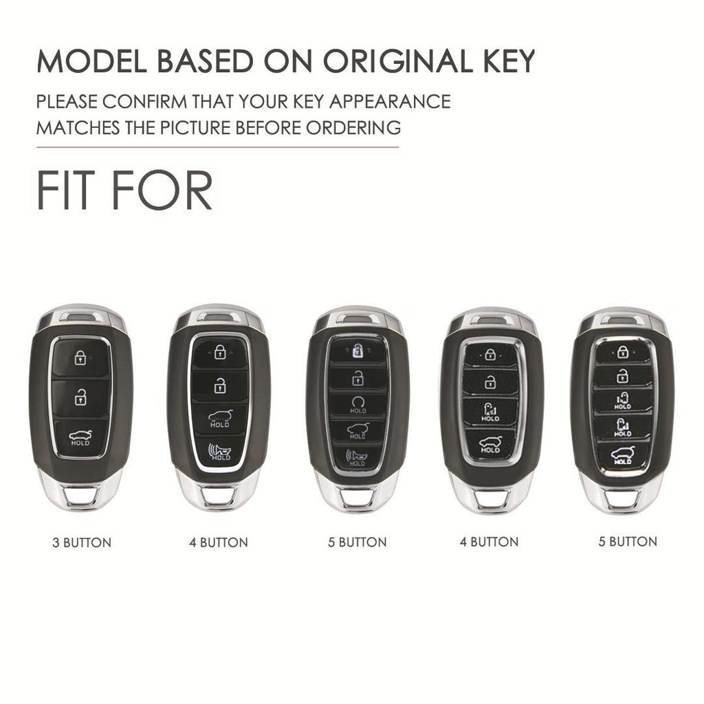 Leather Car Key Cover for Hyundai Fiesta - Cross-Border Hot-Selling Accessory