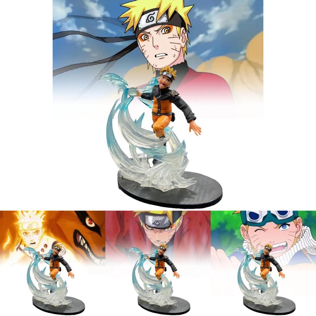 Stunning Naruto Uzumaki Spiral Battle Figure Pvc Anime Model 22x21x23.5cm Collection