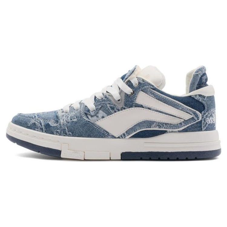 Li Ning We Wo Pro 1807 Special Edition Non-Slip Shock Absorbing Wear-Resistant Low-Top Sneakers Women Sneakers Blue AECR066-2