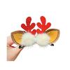 1 Pair Christmas Hairpins Festive Styles Reindeer Christmas Tree Snowman Santa Claus Plush Sequins Decor Hair Clips
