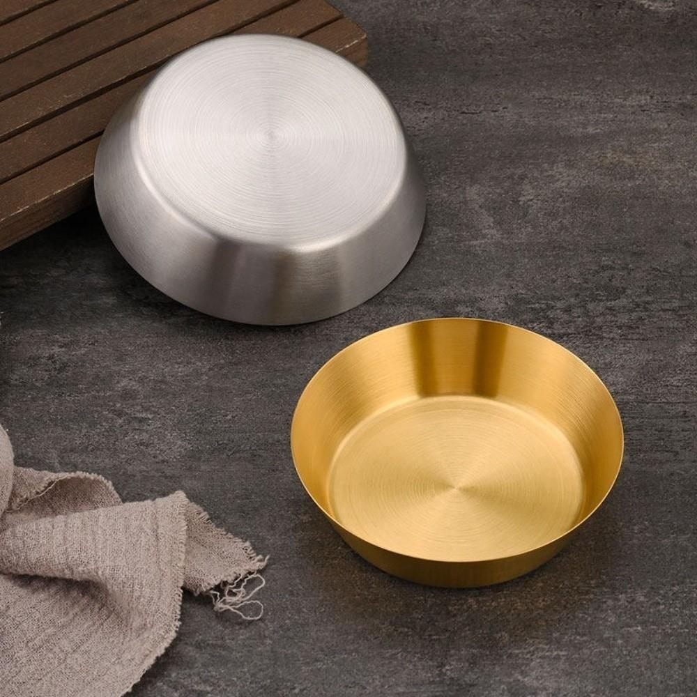 304 Stainless Steel Seasoning Dip Dish Single-layer Cold Dish Korean Barbecue