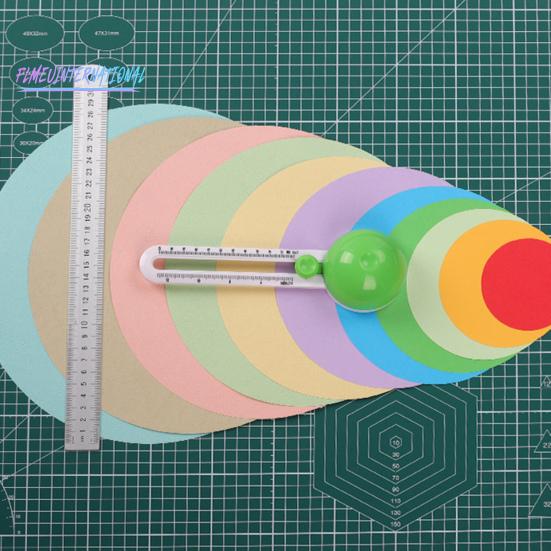 1 комплект кругового резака, простой в использовании, прочный круглый резак, круглый режущий инструмент с регулируемым диаметром для поделок из бумаги