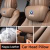 BBKP7 Car Seat Headrest Memory Cotton Neck Pillows Accessories For Bmw 50th Anniversary X1 X2 X3 X5 X6 E36 F20 F15 E46 E39 E90 E60 E87