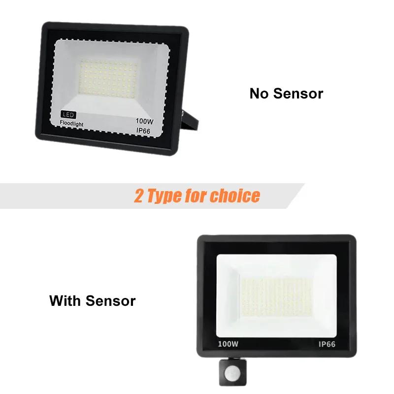 LED PIR Motion Sensor FloodLight 10W 20W 30W 50W 100W Outdoor Waterproof Reflector Spotlight Street Light Garden Garage Lighting