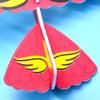 with LED Light Spinning Hand Paper Airplane USB Rechargeable Flight Glider Helicopter