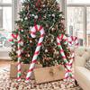 Christmas Decoration Inflatable Toys Christmas Candy Cane Santa Claus Walking Stick Crutch Balloons
