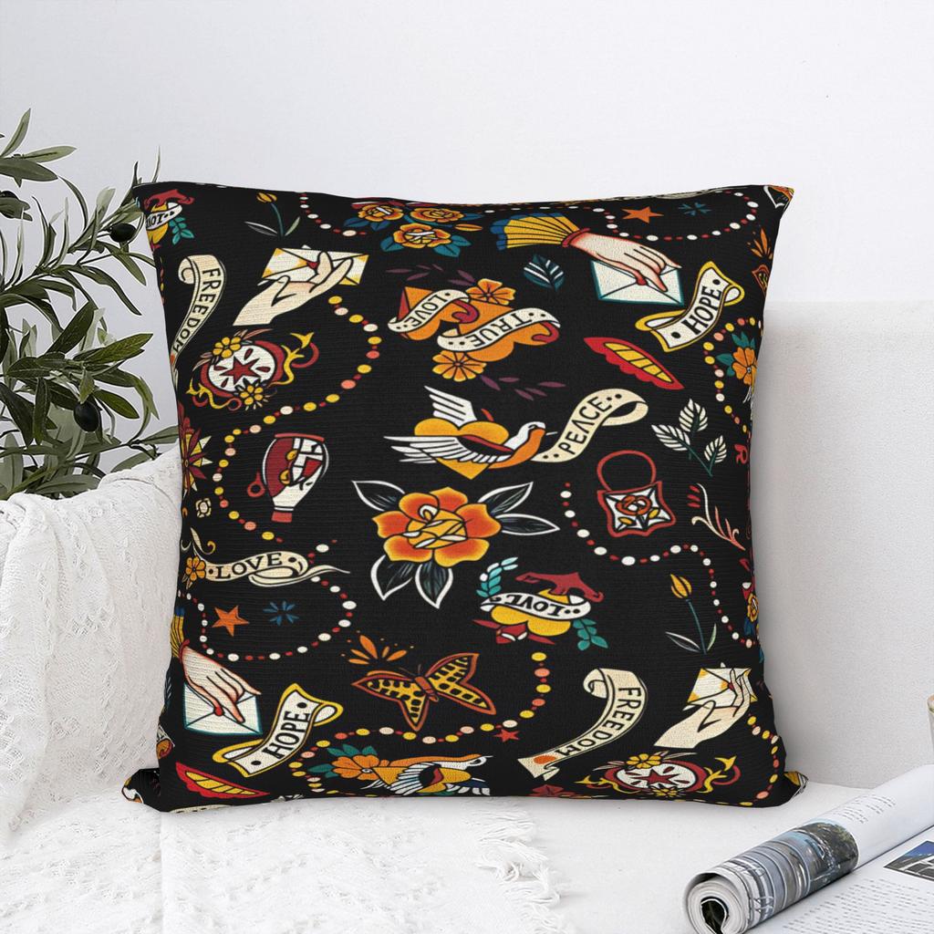Pillow Cover Flying Leaping Pig Funny Pillow Case For Living Room Sofa Pillowcases