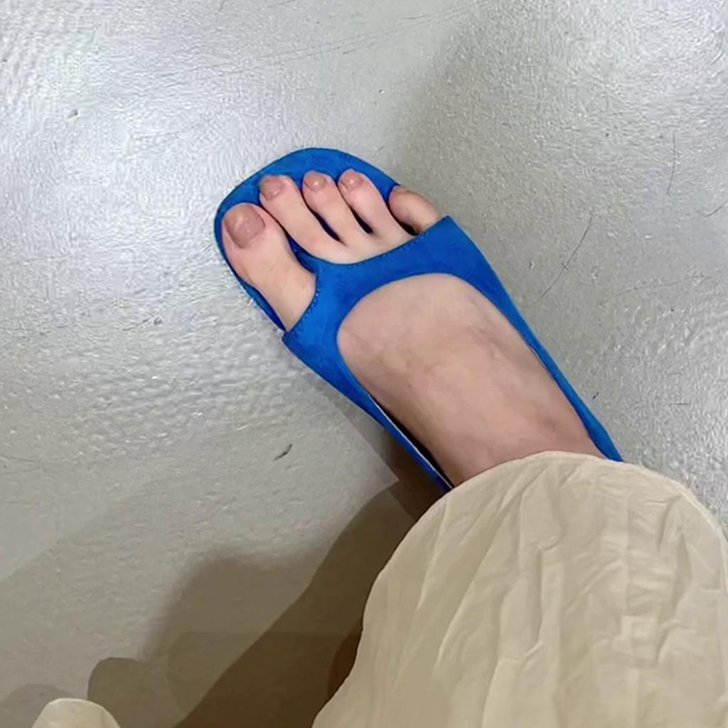 Внутренние сандалии на платформе с открытым носком, универсальные крутые шлепанцы, женские шлепанцы