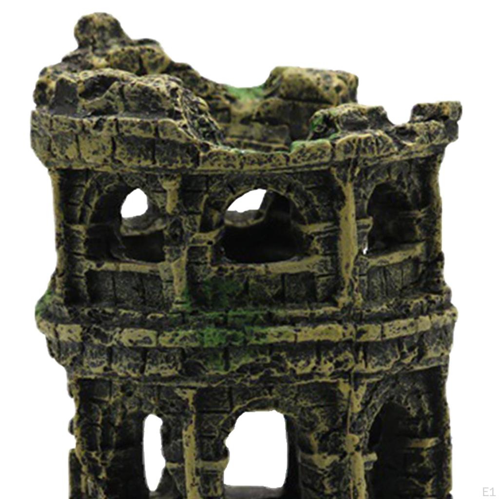 Аквариумные украшения для рыбок, украшения для аквариума, руины, декоративные украшения для Betta Hide, ландшафтные украшения