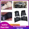 Автомобильный коврик для Toyota RAV4 XA50 ~2024 Водонепроницаемый кожаный коврик-вкладыш на пол Чехол Аксессуары