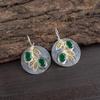 Green Onyx Gemstone Earrings, 925 Solid Sterling Silver Jewelry, Handmade Beautiful Earrings For Wedding Gift