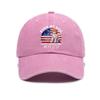 Versatile old American Independence Anniversary print washed retro sunshade universal soft top baseball cap