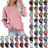 Womens Long Sleeve Sweatshirt Casual Crewneck Cute Pullover Tops Printing Lightweight Sweatshirt With Pocket