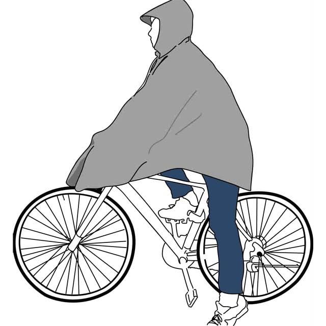 Дождевое пончо Kawasumi Seisakusho PEVA для защиты коленей от дождя, серое, 259-00971/KW-800GR