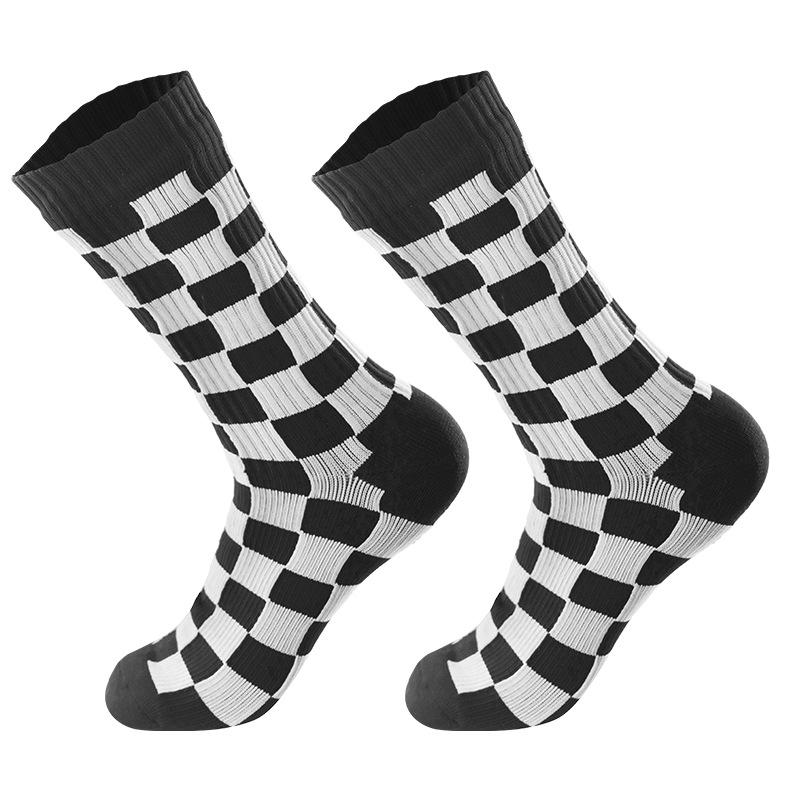 Unisex Mid Calf Ski Socks, Nylon Breathable Sweat Absorbent Winter Sports Socks for Men Women, 168N Terry Knit Thermal Socks