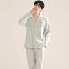 Men's Spring and Autumn Cotton Two-piece Pajamas Set  Pajamas Homewear Large Size Thin Section of Autumn and Winter Leisure Homewear