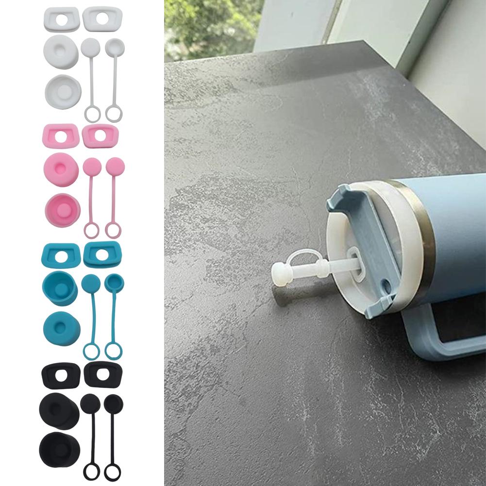 1-8Set Silicone Spill Proof Stopper for Stanley Cup 30oz/40oz 1.0 Tumbler Accessories Water Bottle Straw Cover Cap Spill Stopper