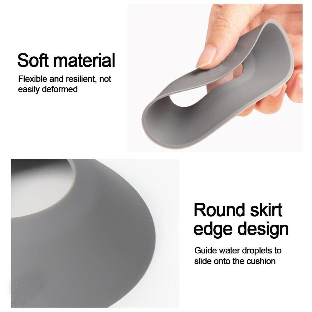 5pcs Silicone Faucet Splash Guards Splash-Proof Easy Clean Sink Splash Pad Soft Countertop Protect Faucet Protectors