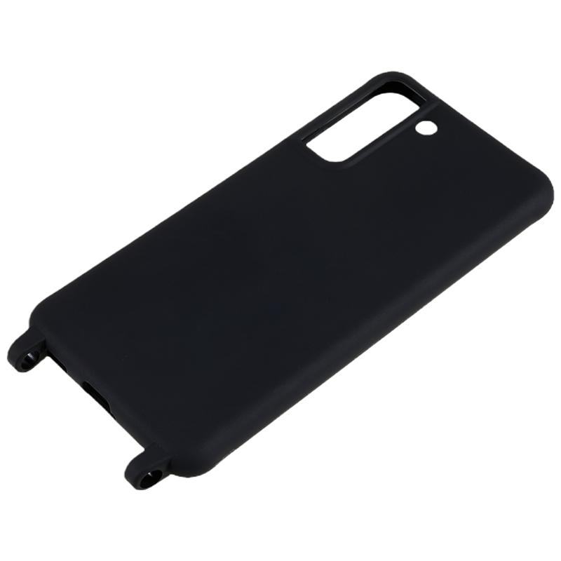 Противоударная задняя крышка для Samsung Galaxy S21 FE 5G, гибкий ТПУ чехол для телефона со шнурком