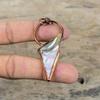 Abalone Shell Rough Pendant Electroformed Copper Pendant Brand New Pendant Electroformed Jewelry Handmade Real Gemstone Pendant Gift For Mom