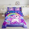 Butterfly Dream Catcher Comforter Set for Kids Teens Girls, Mandala Feather Bedding Down Comforter Twin Size, Bohemian Duvet Insert, Galaxy
