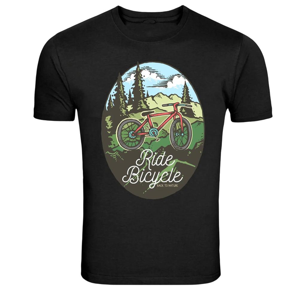 Mountain Bike Adventure Ride Bicycle Nature Graphic T-Shirt
