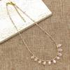 Crystal Bead Bohemian Style Necklace High-end Clavicle Chain Fashion Crystal Bead Necklace  Gift