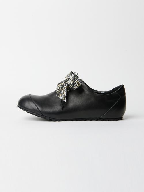 [Etellin] Gobi Ribbon Sneakers - Dessert Black GOBB