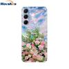 Чехол для Samsung Galaxy M35 M55 Милый Цветок Мягкий Силиконовый Задний Чехол для Coque Samsung M 55 M 35 5G Чехол для Телефона Fundas Чехлы