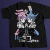 Аниме ReZero 4 Нацуки графика 100% Хлопок унисекс футболка 2026 Летняя мода Y2k Унисекс Короткий рукав Аниме-мерч
