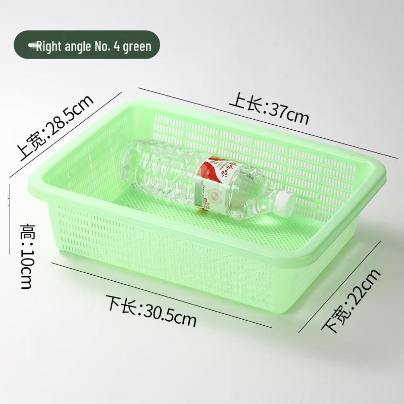 Прямоугольная пластиковая корзина для хранения и слива