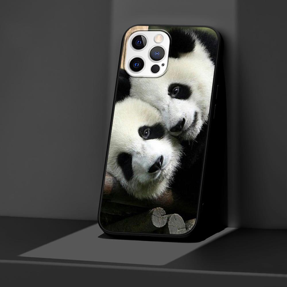 Чехол Китайский Медведь Панда для Apple iPhone 14 11 13 12 Pro Max XR 7 8 + SE 2020 XS 6 6s Plus 5 5s Черный Силиконовый Чехол для Телефона Коке